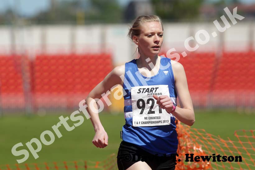 Josie Cram (Morpeth) wins the 800 metres.